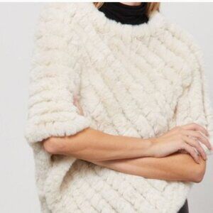 Bcbg faux fur shawl